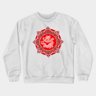 White Dragon Star Crewneck Sweatshirt